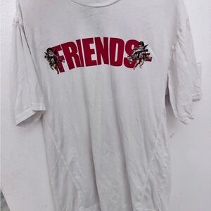 VLONE White Tee with Red 'FRIENDS' Graphic